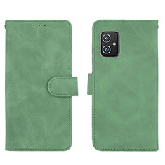 Leather Case Stands Flip Cover Holder L01Z for Asus ZenFone 8 Mini Green