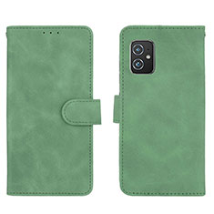 Leather Case Stands Flip Cover Holder L01Z for Asus Zenfone 8 ZS590KS Green