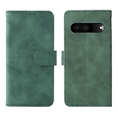 Leather Case Stands Flip Cover Holder L01Z for Google Pixel 7 5G Green