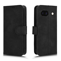 Leather Case Stands Flip Cover Holder L01Z for Google Pixel 8a 5G Black