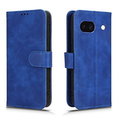Leather Case Stands Flip Cover Holder L01Z for Google Pixel 8a 5G Blue