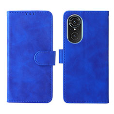 Leather Case Stands Flip Cover Holder L01Z for Huawei Honor 50 SE 5G Blue