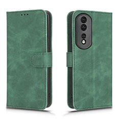 Leather Case Stands Flip Cover Holder L01Z for Huawei Honor 80 Pro 5G Green