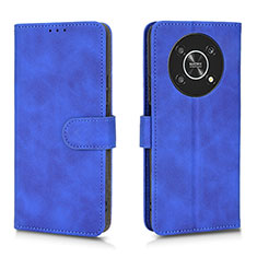 Leather Case Stands Flip Cover Holder L01Z for Huawei Honor Magic4 Lite 5G Blue