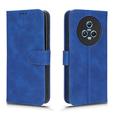 Leather Case Stands Flip Cover Holder L01Z for Huawei Honor Magic5 5G Blue