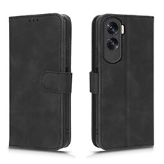 Leather Case Stands Flip Cover Holder L01Z for Huawei Honor X50i 5G Black