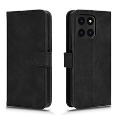 Leather Case Stands Flip Cover Holder L01Z for Huawei Honor X6a Black