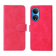 Leather Case Stands Flip Cover Holder L01Z for Huawei Honor X7 Hot Pink