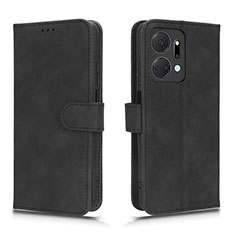 Leather Case Stands Flip Cover Holder L01Z for Huawei Honor X7a Black