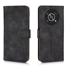 Leather Case Stands Flip Cover Holder L01Z for Huawei Honor X9 5G Black