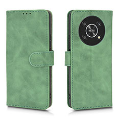 Leather Case Stands Flip Cover Holder L01Z for Huawei Honor X9 5G Green