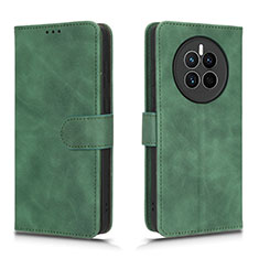 Leather Case Stands Flip Cover Holder L01Z for Huawei Mate 50 Green