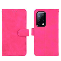 Leather Case Stands Flip Cover Holder L01Z for Huawei Mate X2 Hot Pink