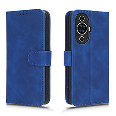 Leather Case Stands Flip Cover Holder L01Z for Huawei Nova 11 Blue