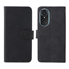 Leather Case Stands Flip Cover Holder L01Z for Huawei Nova 9 SE Black