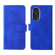 Leather Case Stands Flip Cover Holder L01Z for Huawei Nova 9 SE Blue