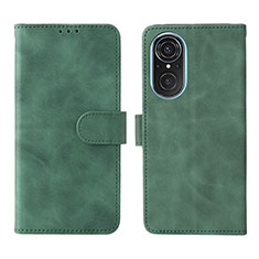 Leather Case Stands Flip Cover Holder L01Z for Huawei Nova 9 SE Green