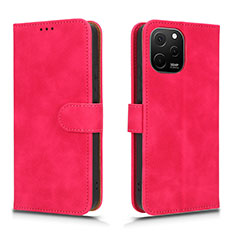 Leather Case Stands Flip Cover Holder L01Z for Huawei Nova Y61 Hot Pink