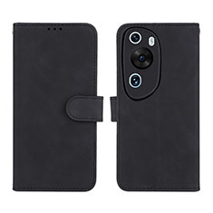 Leather Case Stands Flip Cover Holder L01Z for Huawei P60 Art Black