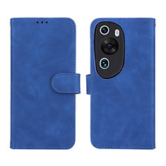 Leather Case Stands Flip Cover Holder L01Z for Huawei P60 Art Blue