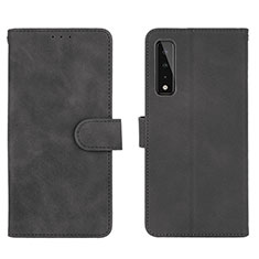 Leather Case Stands Flip Cover Holder L01Z for LG Stylo 7 Black