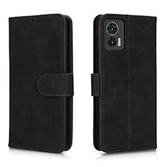 Leather Case Stands Flip Cover Holder L01Z for Motorola Moto Edge 30 Lite 5G Black