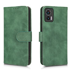 Leather Case Stands Flip Cover Holder L01Z for Motorola Moto Edge 30 Neo 5G Green