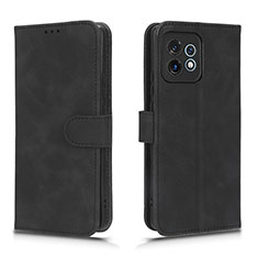 Leather Case Stands Flip Cover Holder L01Z for Motorola Moto Edge 40 Pro 5G Black