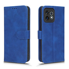 Leather Case Stands Flip Cover Holder L01Z for Motorola Moto Edge 40 Pro 5G Blue