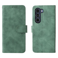 Leather Case Stands Flip Cover Holder L01Z for Motorola Moto Edge S30 5G Green