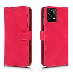 Leather Case Stands Flip Cover Holder L01Z for Motorola Moto G Stylus (2023) 4G Hot Pink