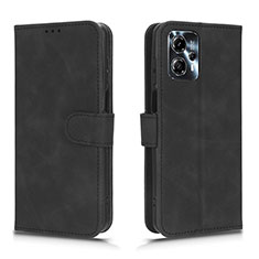 Leather Case Stands Flip Cover Holder L01Z for Motorola Moto G23 Black