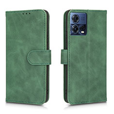Leather Case Stands Flip Cover Holder L01Z for Motorola Moto S30 Pro 5G Green