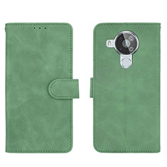 Leather Case Stands Flip Cover Holder L01Z for Nokia 7.3 Green
