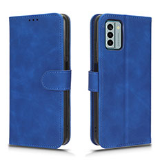 Leather Case Stands Flip Cover Holder L01Z for Nokia G22 Blue