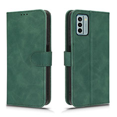 Leather Case Stands Flip Cover Holder L01Z for Nokia G22 Green