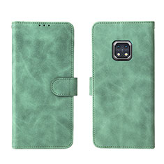 Leather Case Stands Flip Cover Holder L01Z for Nokia XR20 Green