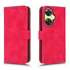 Leather Case Stands Flip Cover Holder L01Z for OnePlus Nord CE 3 Lite 5G Hot Pink