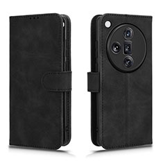 Leather Case Stands Flip Cover Holder L01Z for Oppo Find X7 Ultra 5G Black