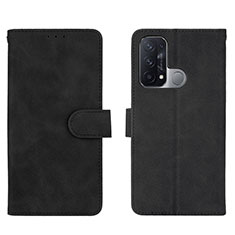 Leather Case Stands Flip Cover Holder L01Z for Oppo Reno5 A Black