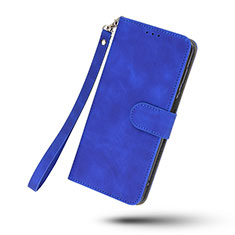 Leather Case Stands Flip Cover Holder L01Z for Realme 8i Blue