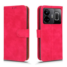 Leather Case Stands Flip Cover Holder L01Z for Realme GT Neo5 240W 5G Hot Pink