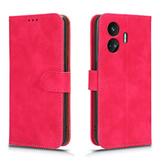 Leather Case Stands Flip Cover Holder L01Z for Realme GT Neo5 SE 5G Hot Pink