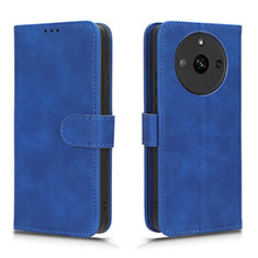 Leather Case Stands Flip Cover Holder L01Z for Realme Narzo 60 5G Blue