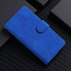 Leather Case Stands Flip Cover Holder L01Z for Realme Q2i 5G Blue