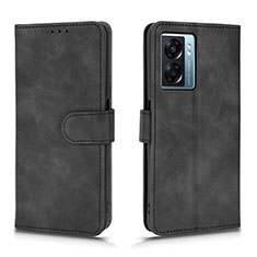 Leather Case Stands Flip Cover Holder L01Z for Realme V23i 5G Black