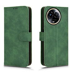 Leather Case Stands Flip Cover Holder L01Z for Realme V50 5G Green