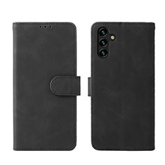 Leather Case Stands Flip Cover Holder L01Z for Samsung Galaxy A04s Black