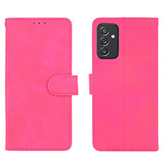 Leather Case Stands Flip Cover Holder L01Z for Samsung Galaxy A15 5G Hot Pink