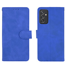 Leather Case Stands Flip Cover Holder L01Z for Samsung Galaxy A15 LTE Blue